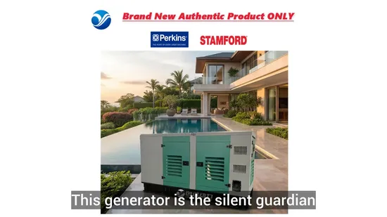 10kVA to 30kVA Perkins Small Diesel Generator Set Backup Electric Electrical Power Generating for Home